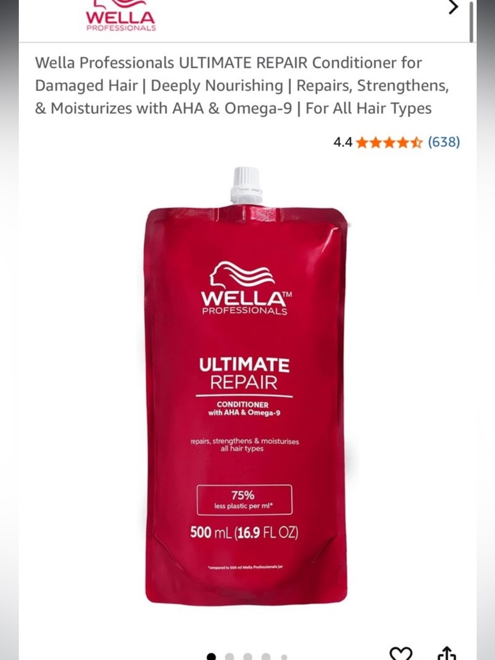 New Wella ultimate repair conditioner